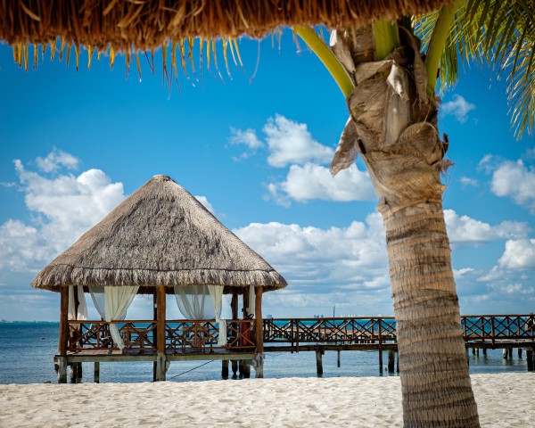 Palapa at Isla Mujeres Palace, Mexico